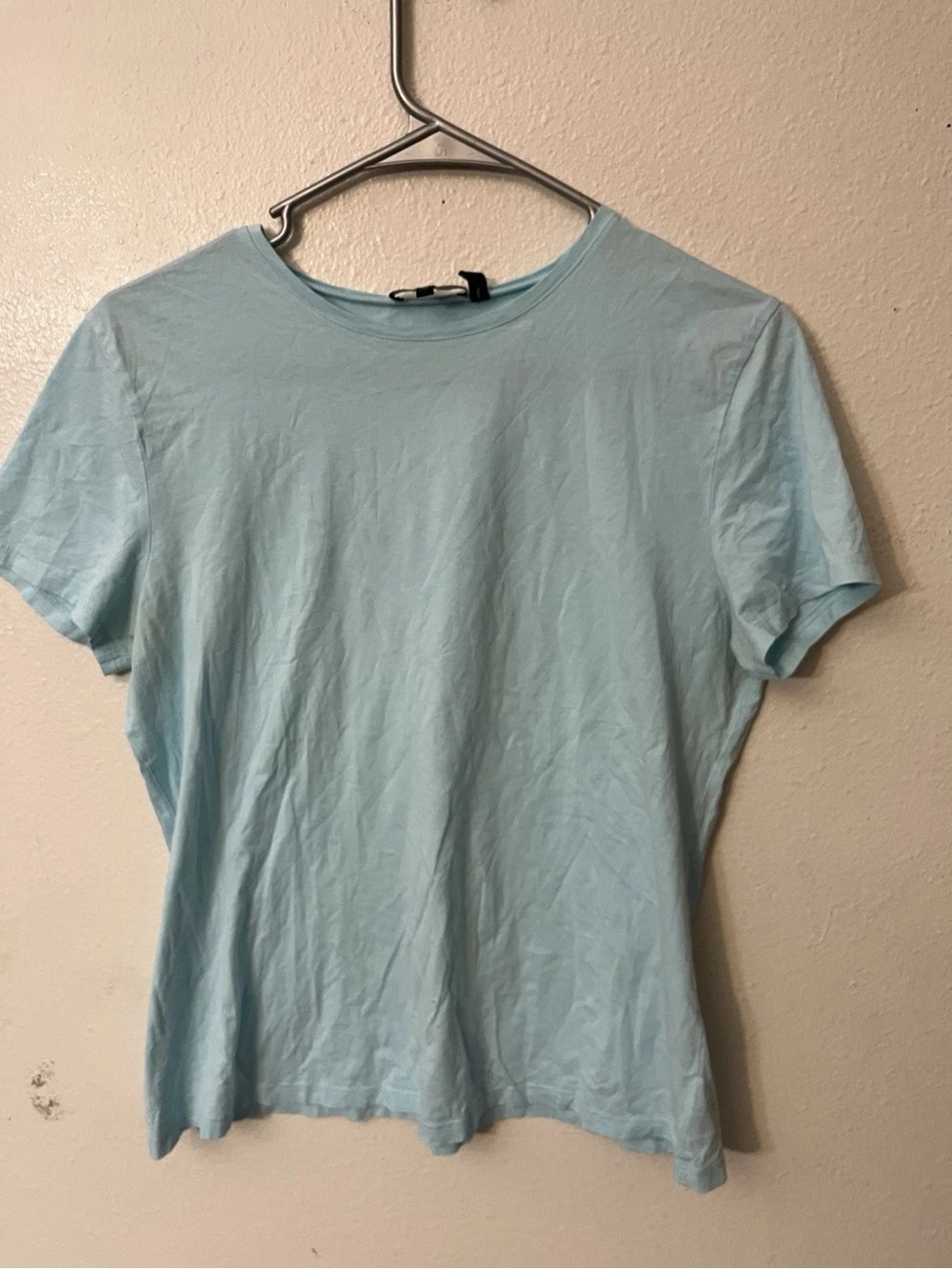 Theory Light Blue Short Sleeve Crew Neck Tee